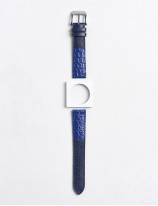 37.01 Duo watch strap in smooth calfskin and alligator