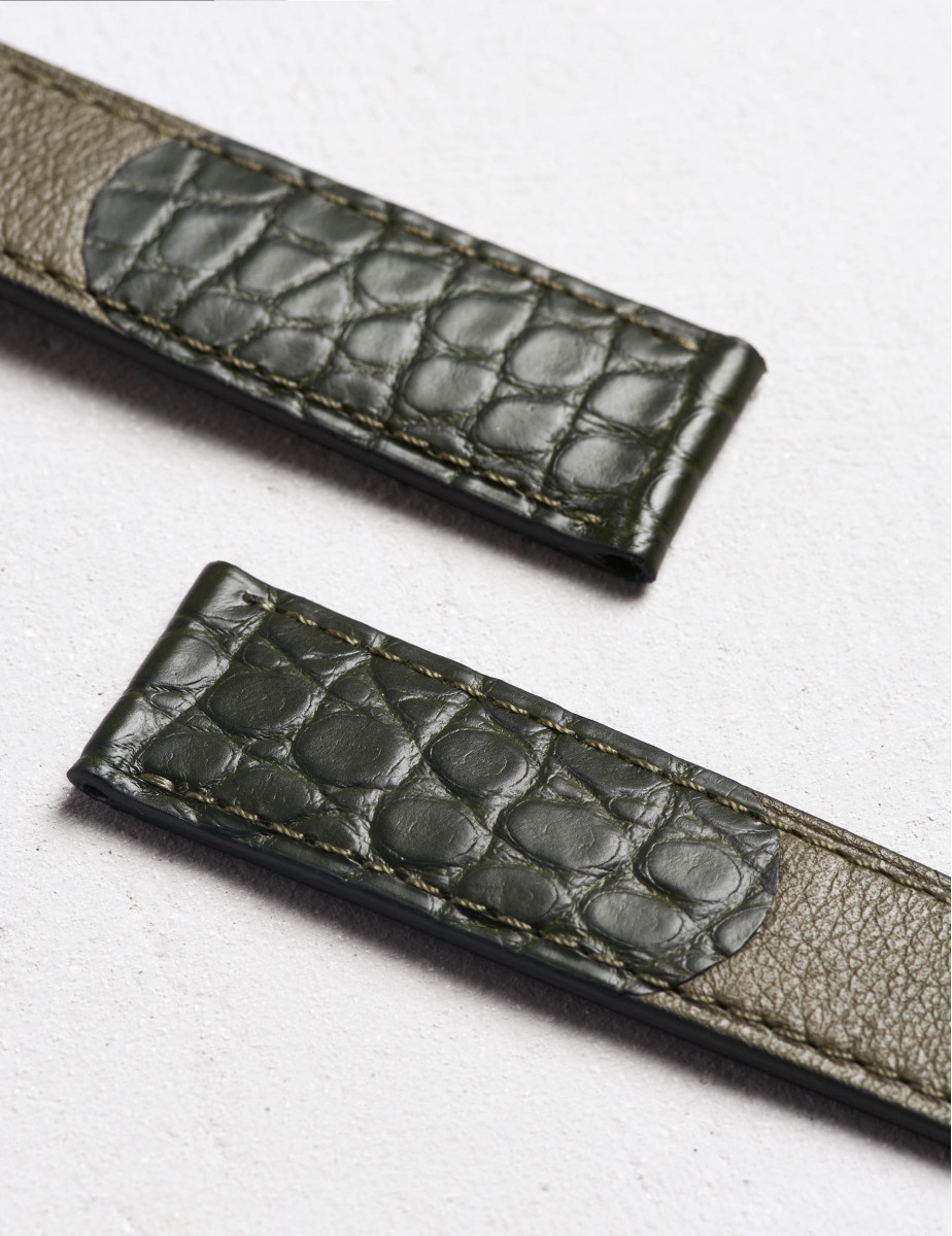 Luxury watch strap in exotic leathers|Camille Fournet