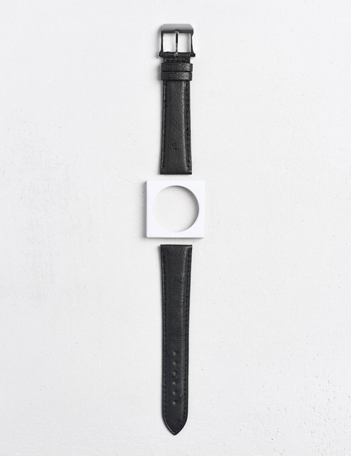 Ostrich leather watch strap