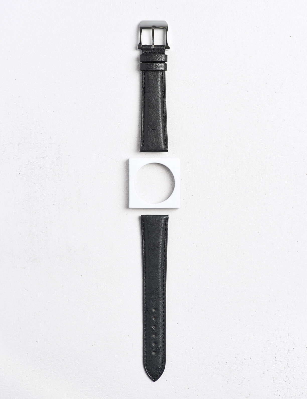 Ostrich leather watch strap