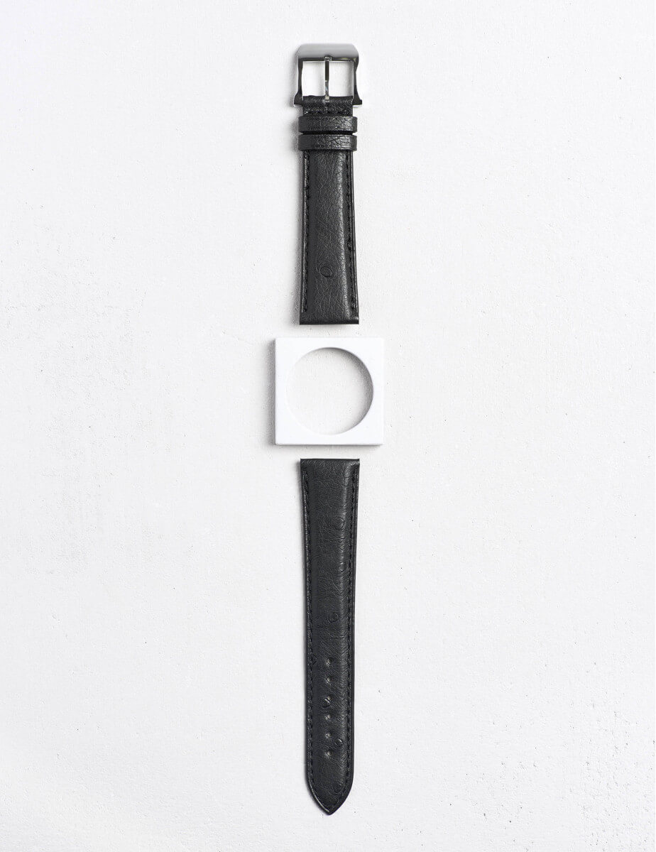 Luxury watch strap in ostrich leather|Camille Fournet