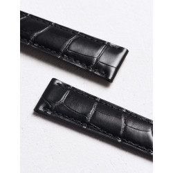 Watch strap in matte alligator square scales|Camille Fournet