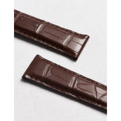 Matte square-scale alligator leather watch strap | Camille Fournet