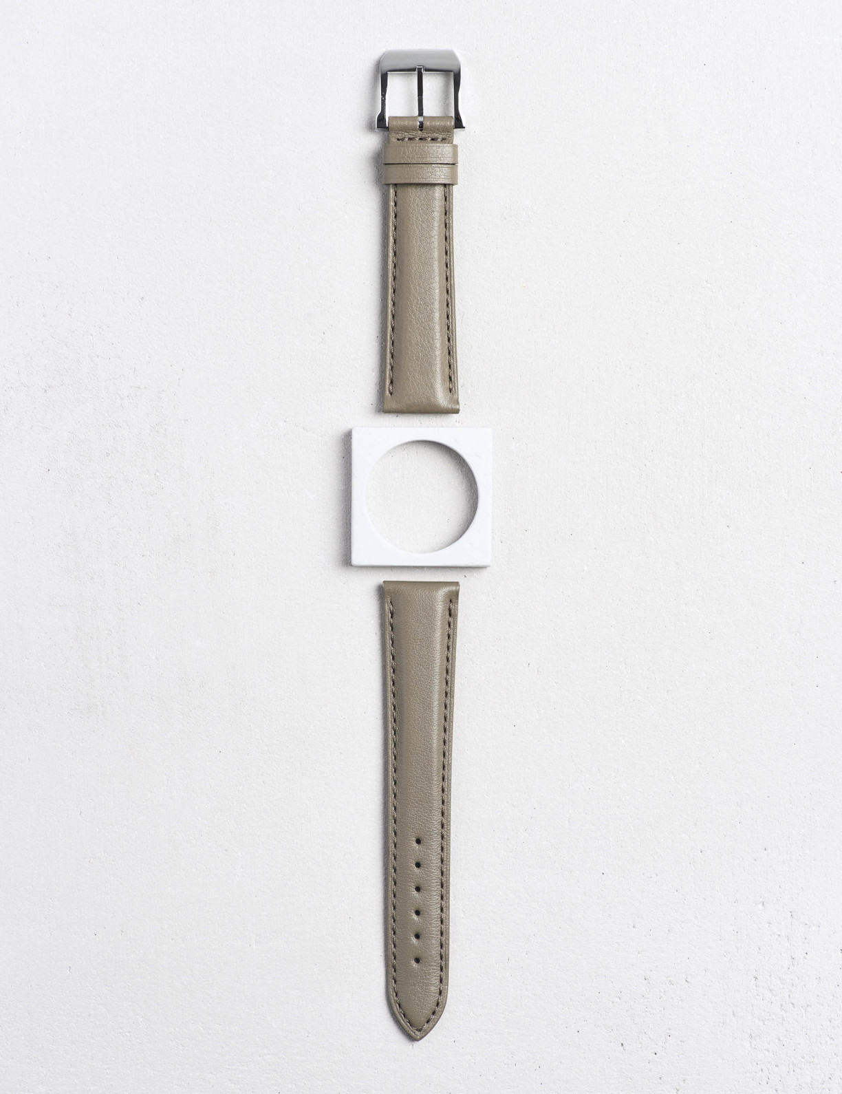 Leather watchstrap in smooth calfskin