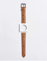 17.01 Bracelet montre en cuir d'autruche