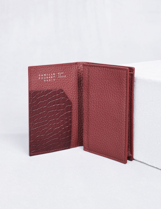 Leather card cases Luxury card cases made in France Camille