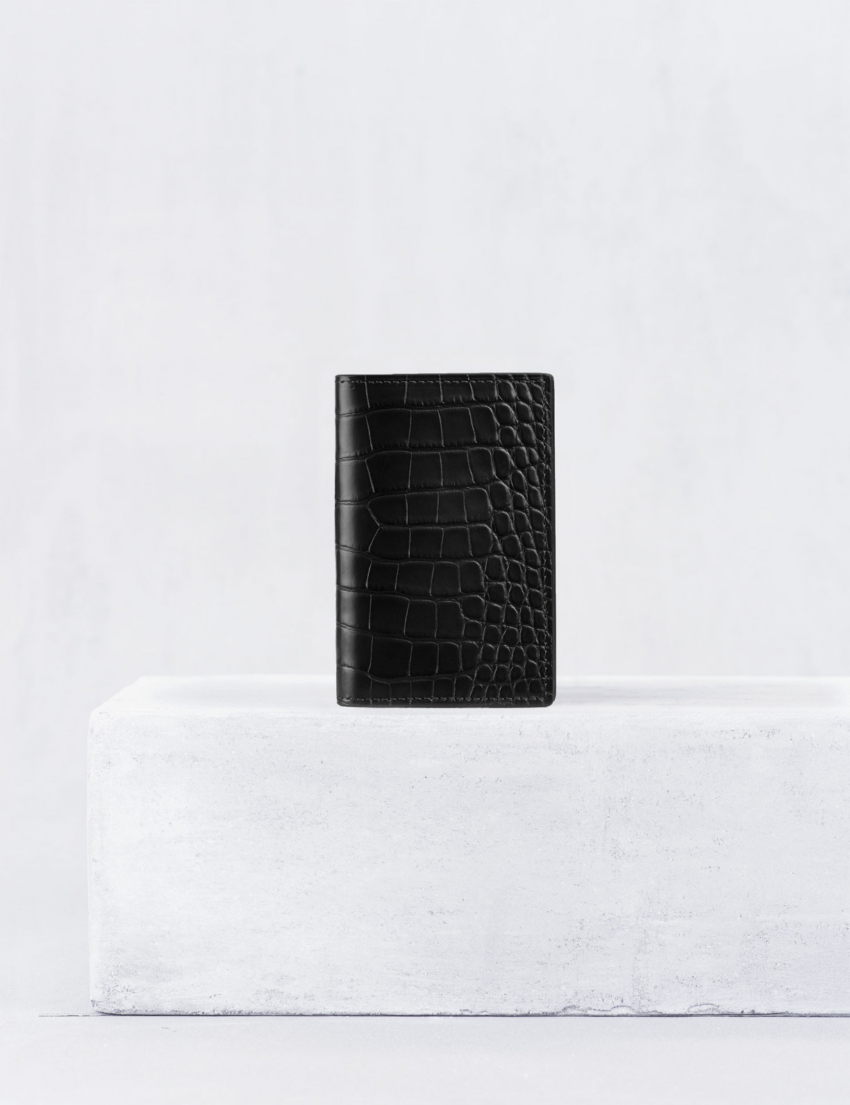 21.14 Card case with bellow in alligator leather