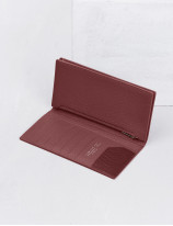 21.03 Wallet with zipped coin pocket in leathe