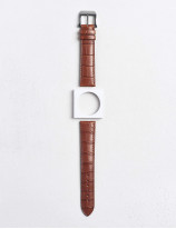 17.01 Leather watch strap in alligator