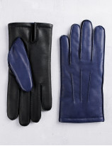 16.05 Gants tactiles citadin piqué sellier Homme en cuir