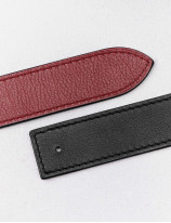 Reversible belt strap
