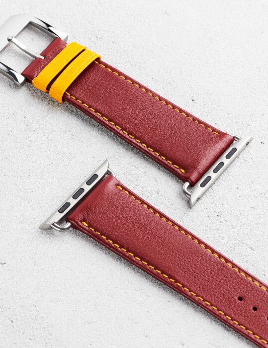 Apple Watch smooth calf leather band |Camille Fournet