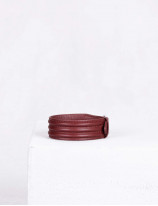 19.10 Leather ribbed strap in leather