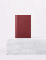 21.21 Passport holder with money clip bifold wallet in leather