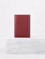 21.21 Passport holder with money clip bifold wallet in leather