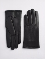 16.06 Gants tactiles citadin piqué sellier Homme en cuir