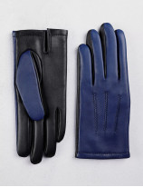 16.06 Gants tactiles citadin piqué sellier Homme en cuir