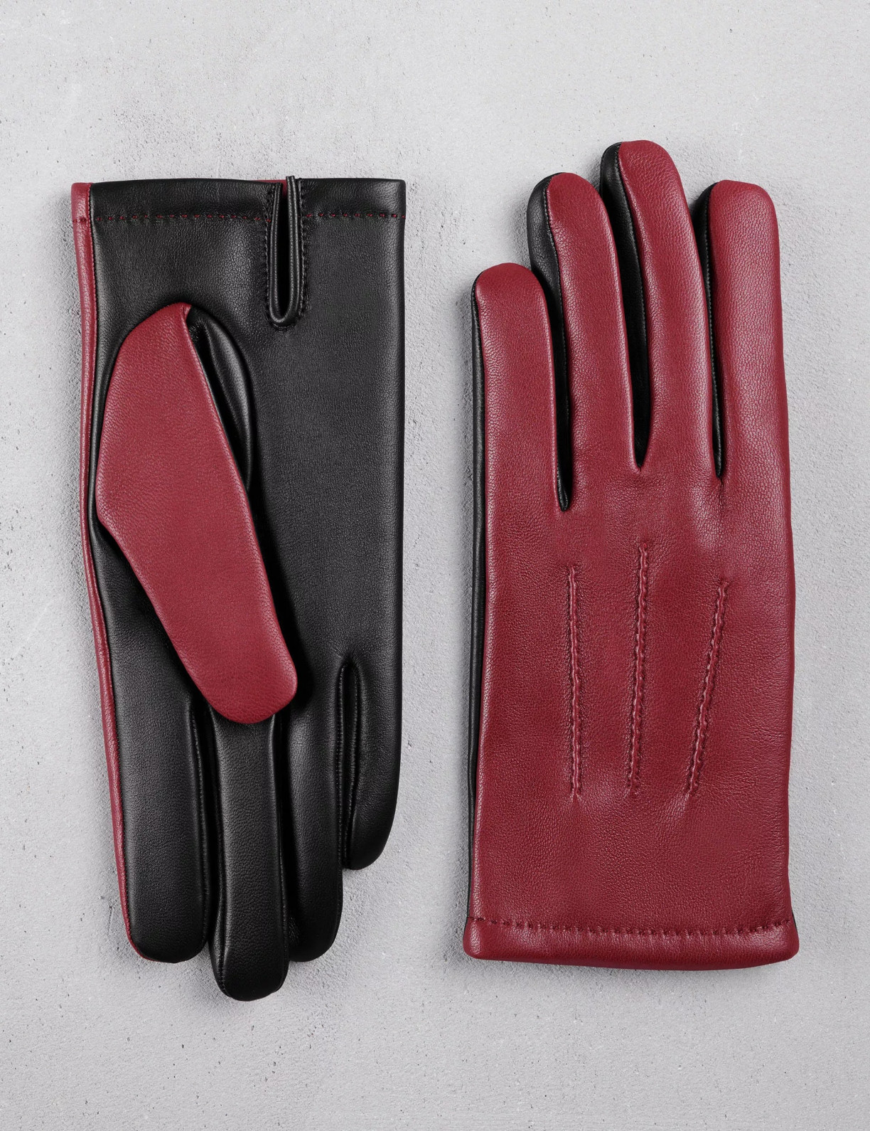 16.06 Men's city touchscreen gloves with saddle stitching