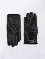 16.14 Gants auto en agneau et détails en alligator