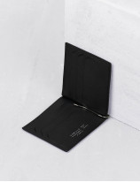 21.15 Money clip bifold wallet in lizard and smooth calfskin