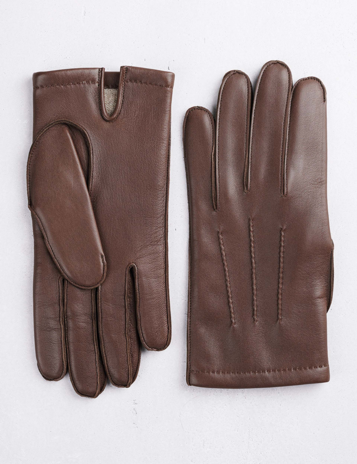 16.05 Gants classiques citadin piqué sellier Homme en cuir