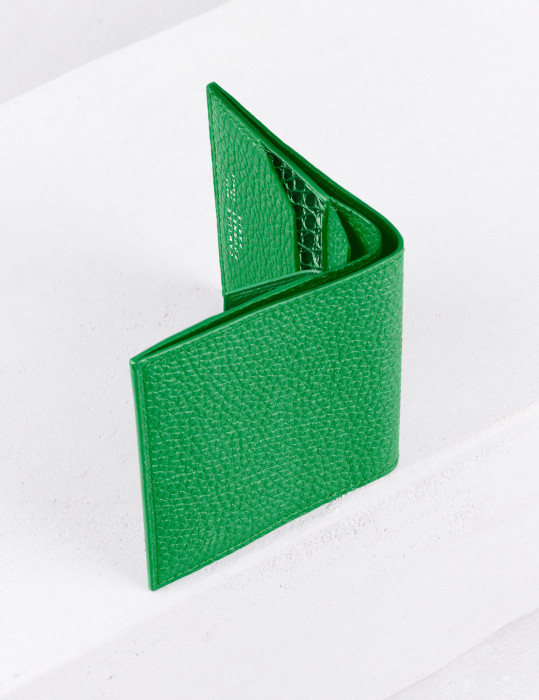 Leather card cases Luxury card cases made in France Camille