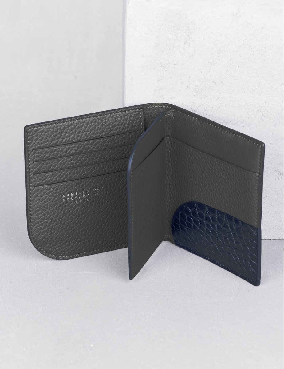 Wallet with coin pocket in leather | Camille Fournet