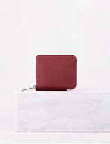 Zipped square wallet