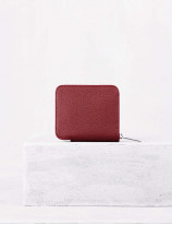 Zipped square wallet