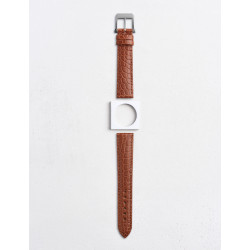 masa　CAMILLE FOURNET VERSO Nero クロコ Leather watchstrap in matte alligator round scales | Camille Fournet