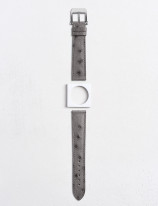 Bracelet de montre en cuir d'autruche