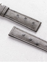Bracelet de montre en cuir d'autruche