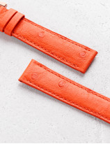 Leather watchstrap in ostrich