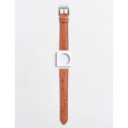 Ostrich leather watch strap | Camille Fournet