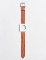 Bracelet de montre en cuir d'autruche