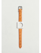 Leather watchstrap in ostrich