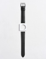 Leather watchstrap in smooth calfskin