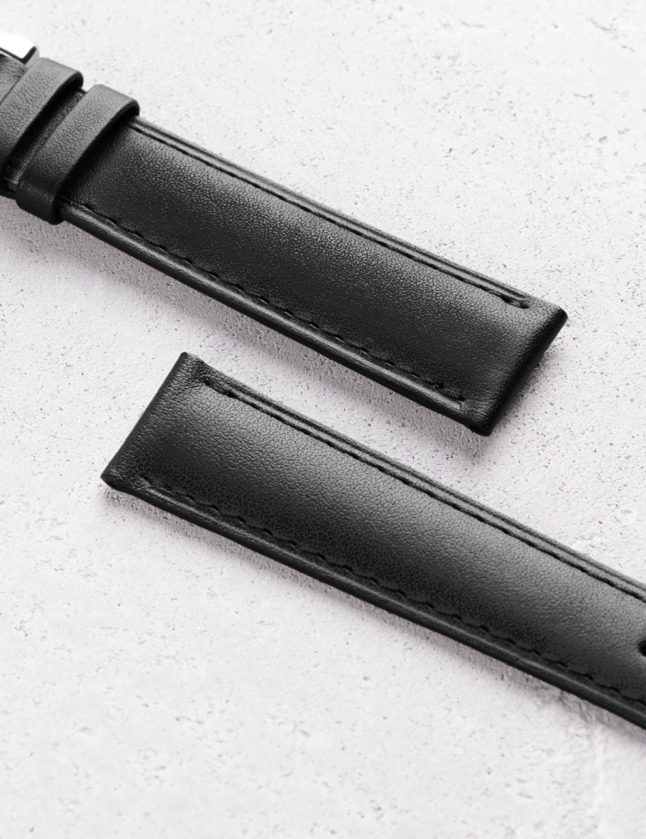 Leather watchstrap in smooth calfskin | Camille Fournet