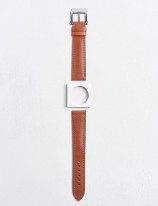 Leather watchstrap in smooth calfskin