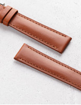 Leather watchstrap in smooth calfskin
