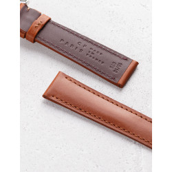 Leather watchstrap in smooth calfskin | Camille Fournet