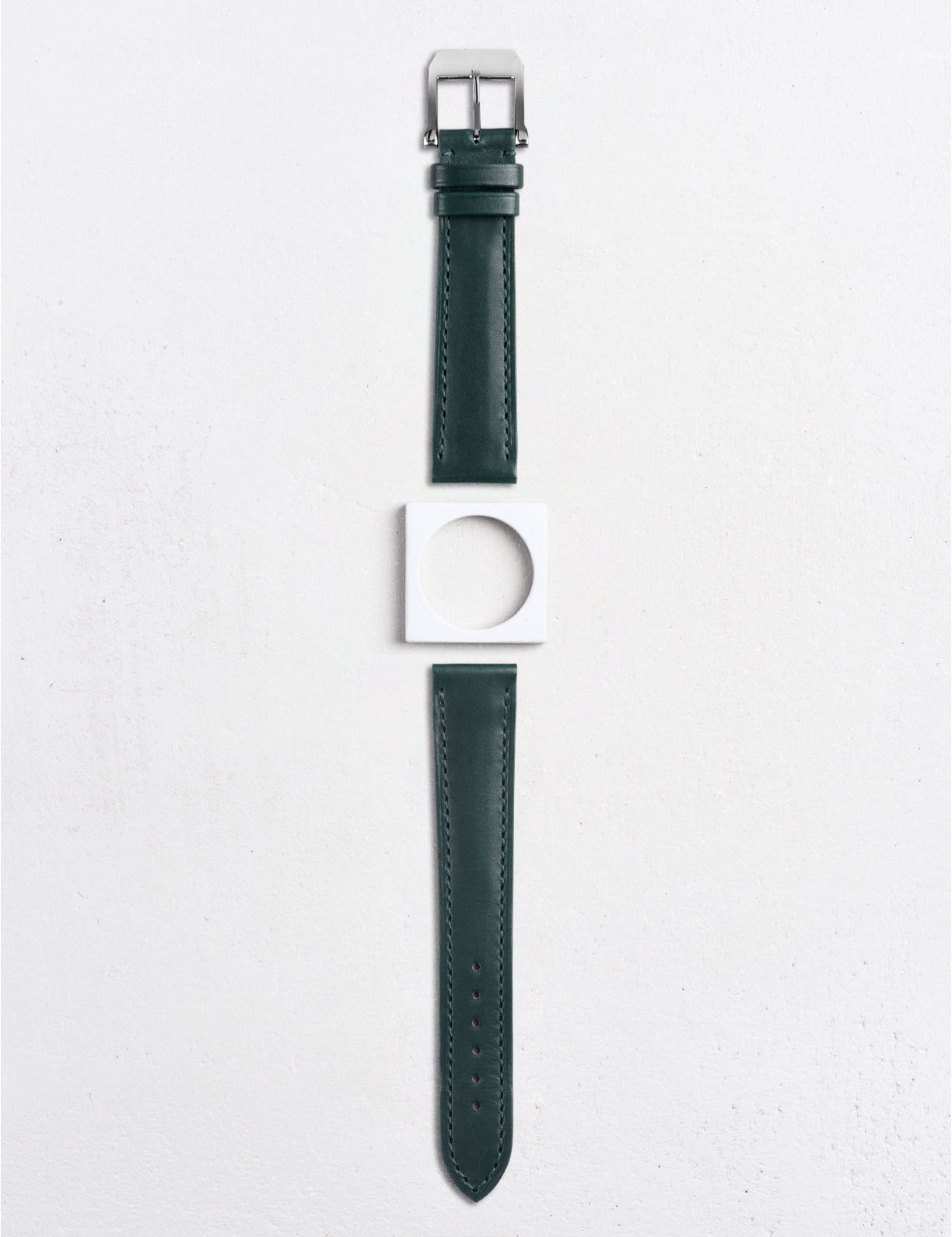 Leather watchstrap in smooth calfskin