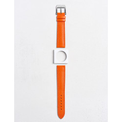 Leather watchstrap in grained calfskin | Camille Fournet