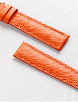 Leather watchstrap in grained calfskin