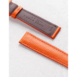 Leather watchstrap in grained calfskin | Camille Fournet