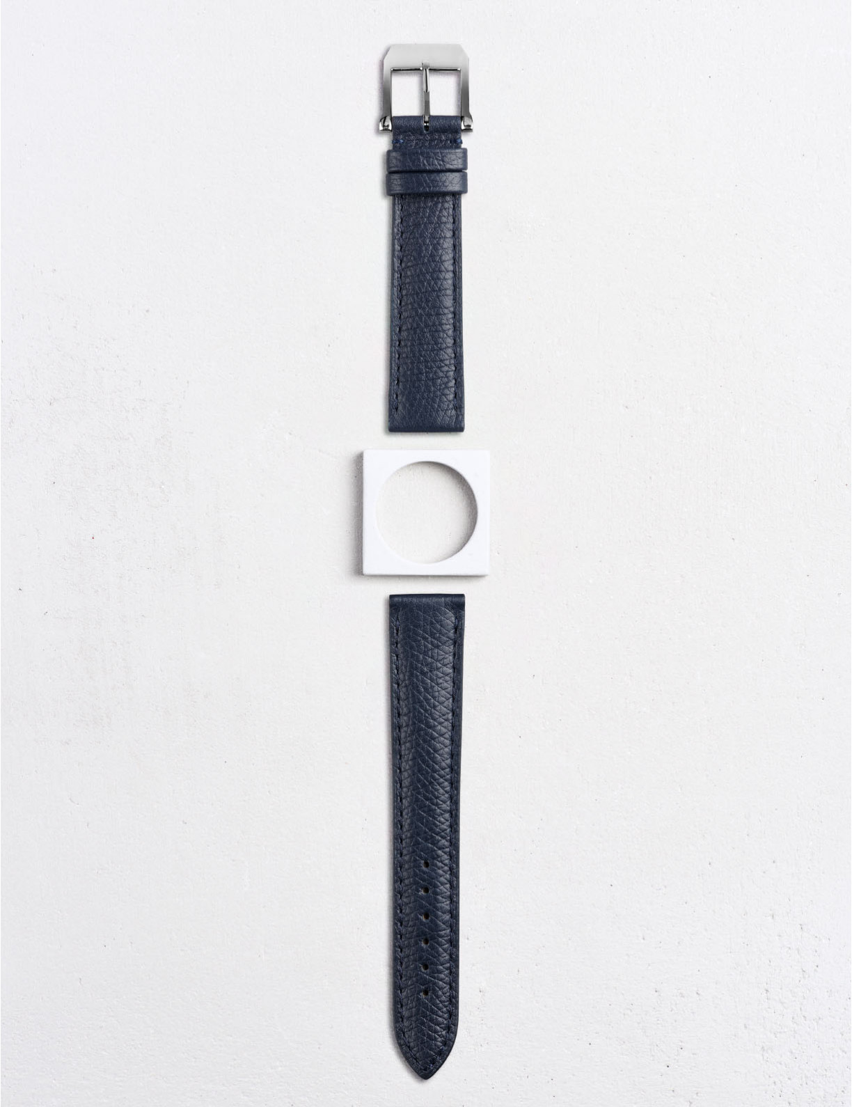 Bracelet de montre en cuir de veau grainé