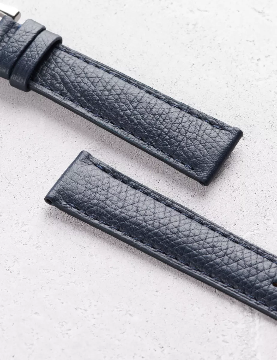 Leather watchstrap in grained calfskin | Camille Fournet