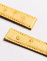 Leather watchstrap in ostrich