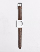 Leather watchstrap in ostrich