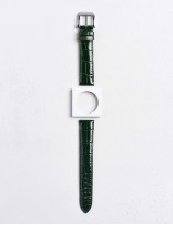 17.01 Bracelet montre en cuir d'alligator brillant